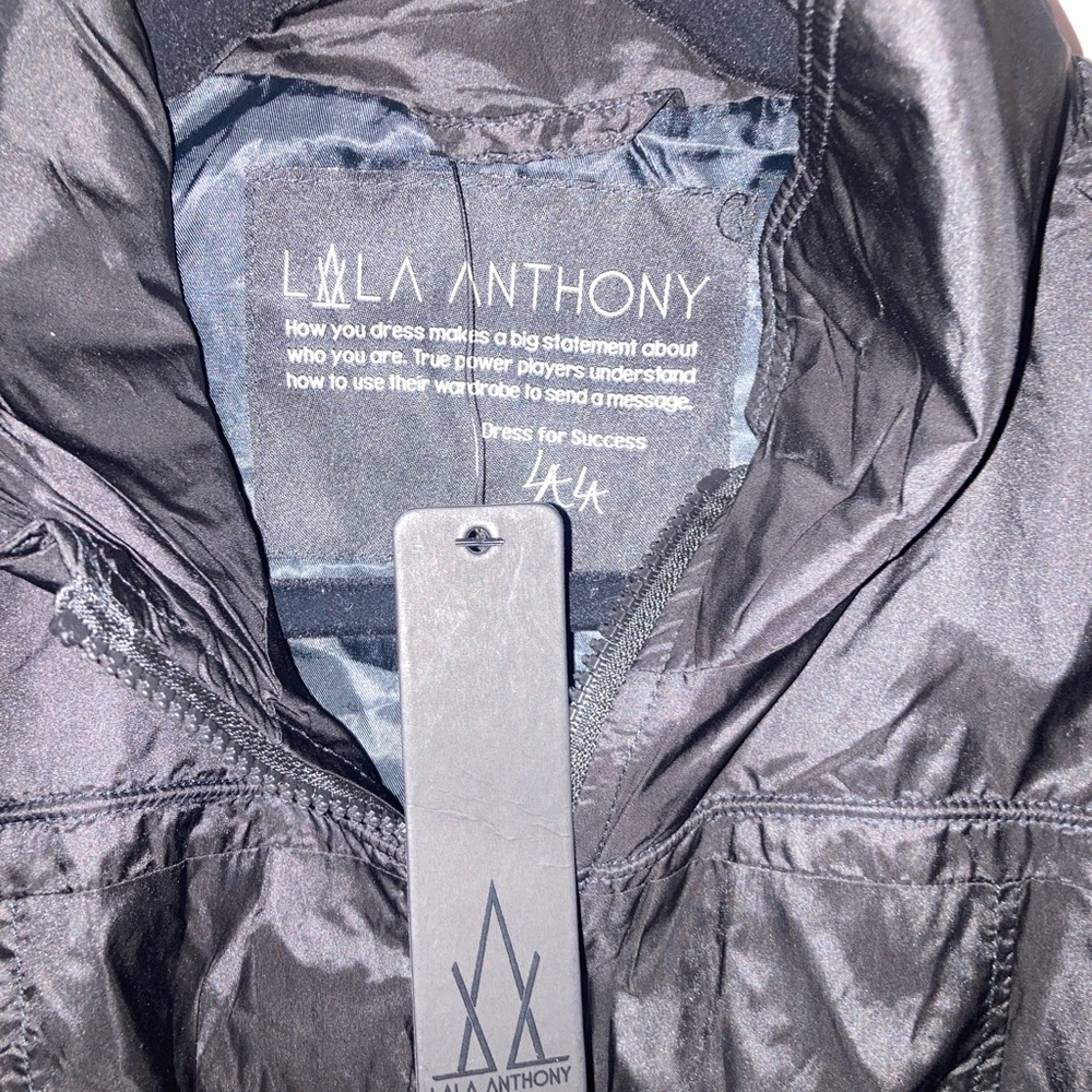 Women's Black Bomber  style windbreaker Jacket - Picture 3 of 3